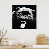 Poster noir Jaguar Panther (Cuisine)