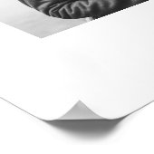 Poster Noir jolie calligraphie Mariage Photo Design (Coin)