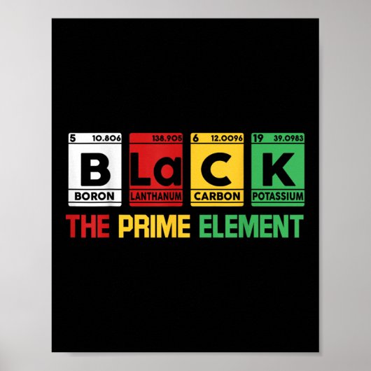 Poster Noir L'Élément Premier Histoire Noire Mois Afrique (Devant)