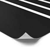 Poster Noir moderne Abstrait élégant minimaliste géométri (Coin)