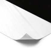 Poster Noir rouge et blanc Abstrait (Coin)