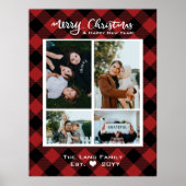 Poster Noir Russe Noir Buffalo Plaid Bois (Devant)