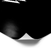 Poster Noir solide 60e fête d'anniversaire Célébration br (Coin)