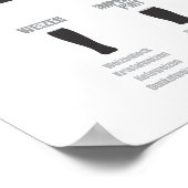 Poster noir sur la feuille de fromage de bière (Coin)