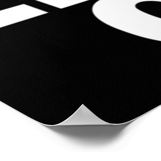 Poster noir surcalifragilisticexpialidocile (Coin)