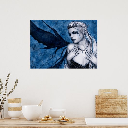 Poster noir Tiara (Cuisine)