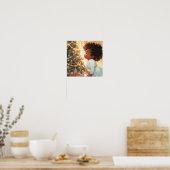 Poster Noir Toddler Mesmerisé - Parties scintillant de l' (Cuisine)