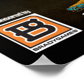 Poster noir UF personnalisable (Coin)