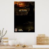 Poster noir UF personnalisable (Cuisine)
