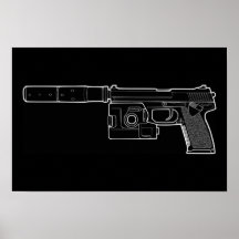 Poster noir USSOCOM MARK 23