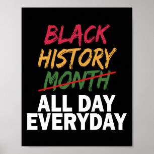 Poster Noirceur noire chaque mois Histoire noire Bhm Afri