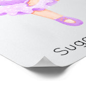 Poster Noisette Purple Sugar Plum Fée Noël (Coin)