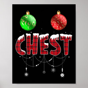 Poster Noix de Noël Correspondantes Couple châtaignes 4