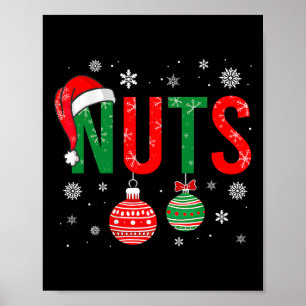 Poster Noix de poitrine Noël Drôle de jumelage Couple Pyj