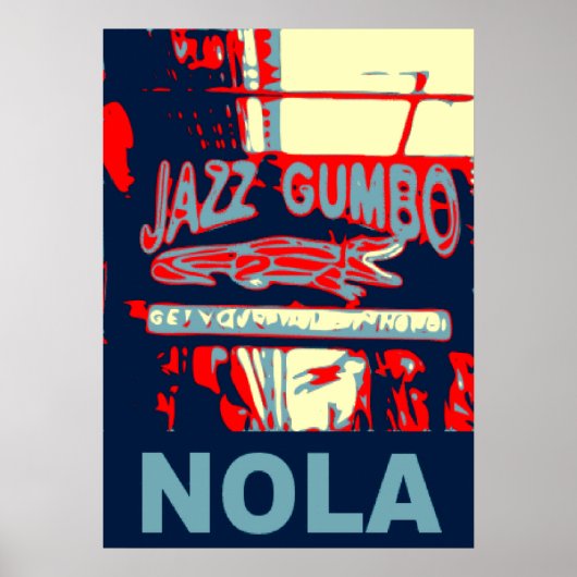 Poster NOLA Jazz et Gumbo (Devant)