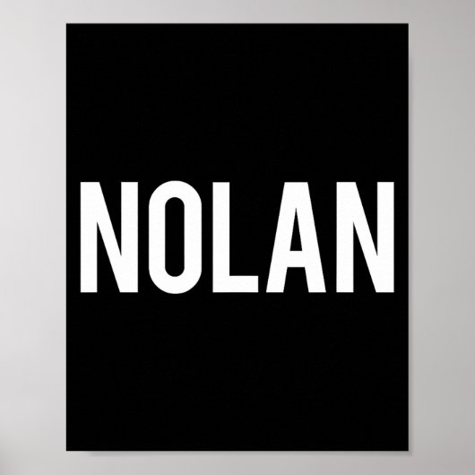 Poster Nolan - Cool New Funny Name Fan Gift Tee  (Devant)