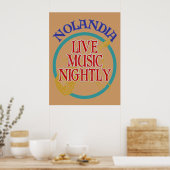 Poster Nolandia Live Music (Cuisine)
