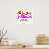 Poster Nom, année, école, cadeau de diplôme personnalisé (Cuisine)