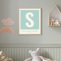 Nom bébé personnalisé Pépinière Décor Mur Monogram