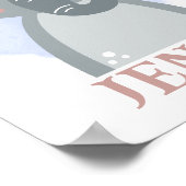 Poster Nom Christian Cute Baby Elephant Bible Citation (Coin)