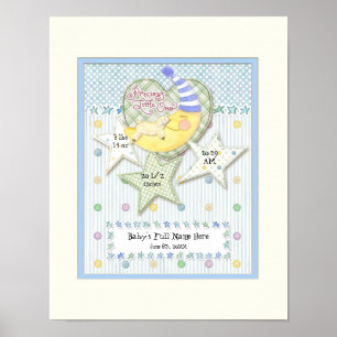 Poster Nom de bébé personnalisé Pépinière murale Art pour