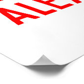 Poster Nom de camion de pompiers (Coin)