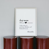 Poster Nom de définition de maman chien mignonne nom pers