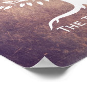 Poster Nom de famille de l'arbre vintage (Coin)