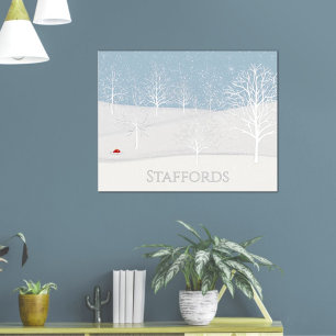 Poster Nom de famille Winter Wonderland