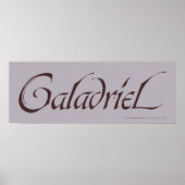 Poster Nom de Galadriel solide (Devant)