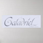 Poster Nom de Galadriel Texté (Devant)