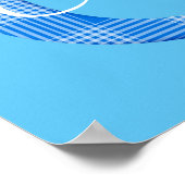 Poster Nom de garçon personnalisé carreaux lettre C (Coin)