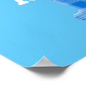 Poster Nom de garçon personnalisé Plaid Lettre I (Coin)