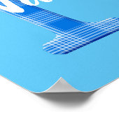 Poster Nom de garçon personnalisé Plaid Lettre N (Coin)