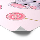 Poster Nom de la Bénédiction chrétienne adorable fille ro (Coin)