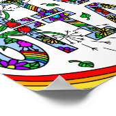 Poster Nom de la fille Olivia Fleurs sauvages pleines de (Coin)