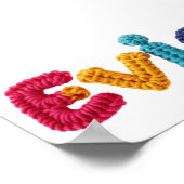 Poster Nom de la vidéo dans le Motif Crochet dynamique (Coin)