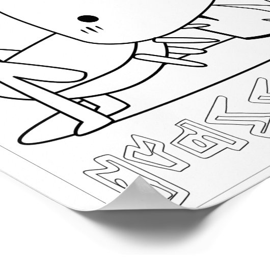 Poster Nom de l'atelier de peinture mignonne Bugs (Coin)