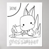 Poster Nom de l'atelier de peinture mignonne Bugs (Devant)