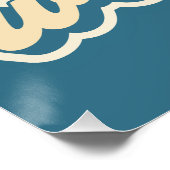 Poster Nom de l'atelier personnalisé de la femme soudeuse (Coin)