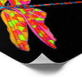 Poster Nom de l'enfant étiquette Dragonfly l'art de chamb (Coin)
