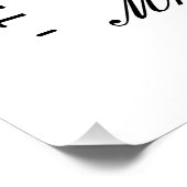 Poster Nom de l'enseignant personnalisé citations cottage (Coin)