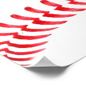 Poster Nom de l'équipe ou du joueur de baseball personnal (Coin)