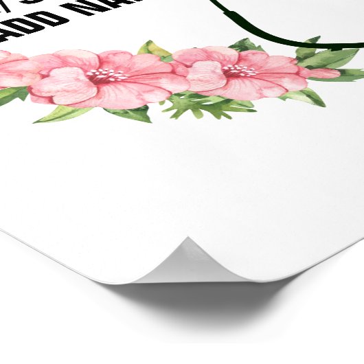 Poster Nom de l'infirmière étudiante-inscrite-ancienne (Coin)