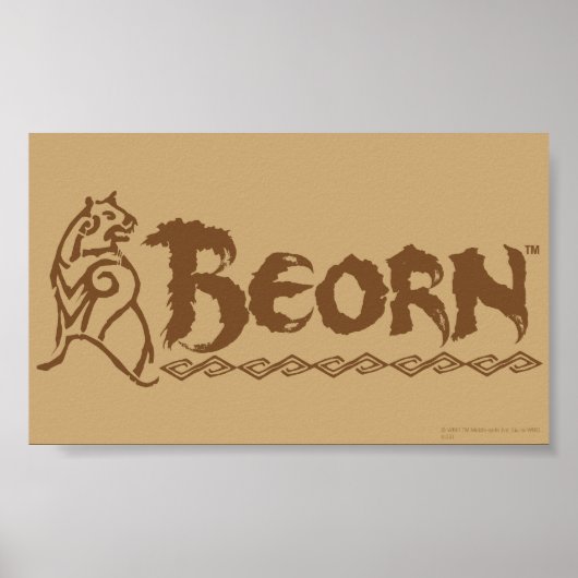 Poster Nom de l'ours BEORN™ (Devant)