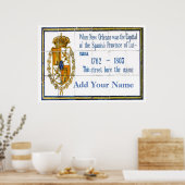 Poster Nom de rue du quartier français, Ajouter votre nom (Cuisine)