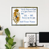 Poster Nom de rue du quartier français, Ajouter votre nom (Bureau à domicile)