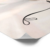 Poster Nom de signature à arc adorable (Coin)