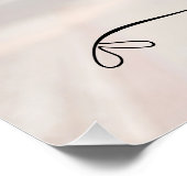 Poster Nom de signature de joli nœud (Coin)