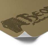 Poster Nom de tête d'ours BEORN™ (Coin)